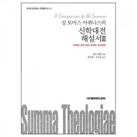 성 토마스 아퀴나스의 신학대전 해설서 3/ 수원가톨릭대학교출판부