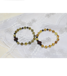 [813591] 팔찌묵주/호박남성용팔찌/8mm/RN