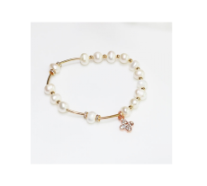 [810155] 팔찌묵주/담수진주6mm/14K도금