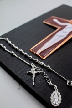 [801389] 팔지묵주 / 대 /  Silver