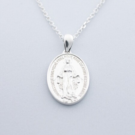 [800264] 목걸이 은 기적패  / 대 (45cm)