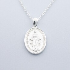 [800264] 목걸이 은 기적패  / 대 (45cm)