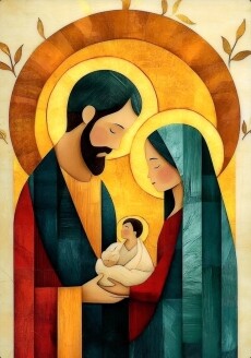 [813673] 성가정 이콘 액자 / 이노성물