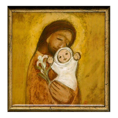 [80] 성요셉과 아기예수 (세라믹/대,중,소 선택가능) 이콘